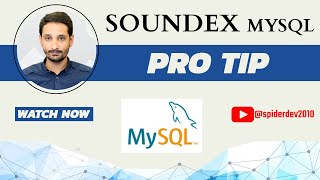 SQL | MYSQL | SOUNDEX Function Similar to LIKE ?