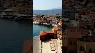 Chania, Crete: Aerial 4K Drone Footage Tour | Coastal Charm \u0026 Venetian Heritage