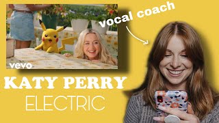 Vocal coach reacts to Katy Perry-Electric