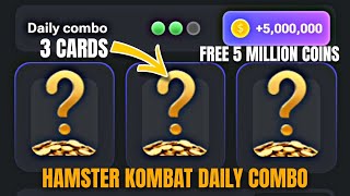 HAMSTER KOMBAT DAILY COMBO CARDS! FREE 5 MILLION COINS