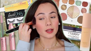 Testing Out New Makeup GRWM | Gucci Complexion, Ofra, Good Molecules, Maybelline Sky High Masc