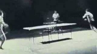 Bruce Lee plays pingpong with Jay Chou's Song  ＂ Nunchuck＂