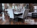 Elements Valentino Marble Dining Table & 6 Velvet Dining Chairs