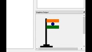 Make an Indian Flag Using BASIC-256 coding tool #coding #BASIC-256