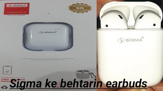 Sigma wireless earbuds |sigma wirless earbuds |sigma earbuds unboxing| airpods best quality