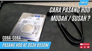 CARA PASANG HDD SENDIRI KE MOTHERBOARD | MUDAH APA SUSAH ? | DevLab