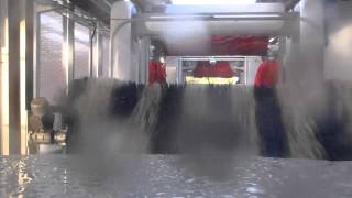 Trailer GoCarwash door de wasstraat