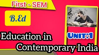 #Calicutuniversity#firstsembed Education in contemporary India| unit1| Features of Indian Society