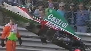 Zanardi's huge crash - Spa 1993
