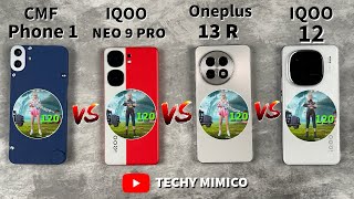 OnePlus 13R, IQOO 12, IQOO Neo 9 Pro, CMF Phone 1 Extreme BGMI Test 🔥