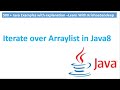 Write a java program to iterate over arraylist in java8?