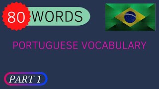 Learn 80 words in Portuguese   (part 1)  | Tatiana Medeiros
