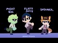 Quackity, Slimecicle and Fundy looking DAPPER (DreamSMP looping animation)