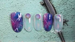 【Watchnail Teach Me-614th phase】Foreignal Cool Blooming-shaped Nails【窝趣美甲你求窝教-第614期】异域风情炫酷晕染.mp4