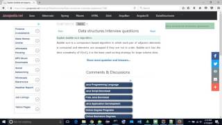 Explain bubble sort algorithm. | javapedia.net