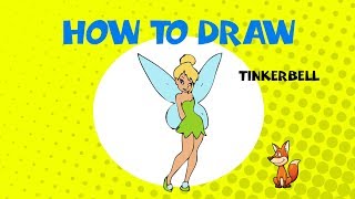 How to draw Tinkerbell - Learn to Draw - ART LESSONS