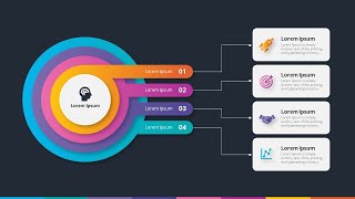 4 Step Animated Circular Infographic PowerPoint Template