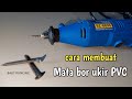 membuat mata bor ukir pipa pvc dari baut runcing || ukir pvc