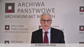 Archiwum profesora Bronisława Geremka w zasobie Archiwum Akt Nowych w 89. rocznicę Jego urodzin