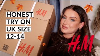 🍁 H&M AUTUMN (HONEST) TRY ON FOR UK SIZE 12-14 BODY - FLATTERING OR FRUMPY?