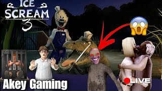 Ice Scream 3 Game live Stream || Akey Gaming #shorts