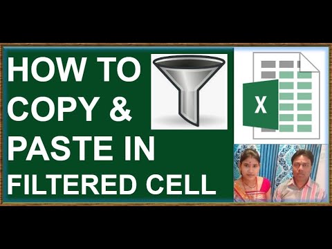 How to copy and paste filtered data using fill option in excel  EXCEL