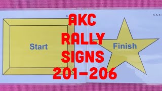 AKC Rally Excellent Signs 201-206 Explained and Demoed