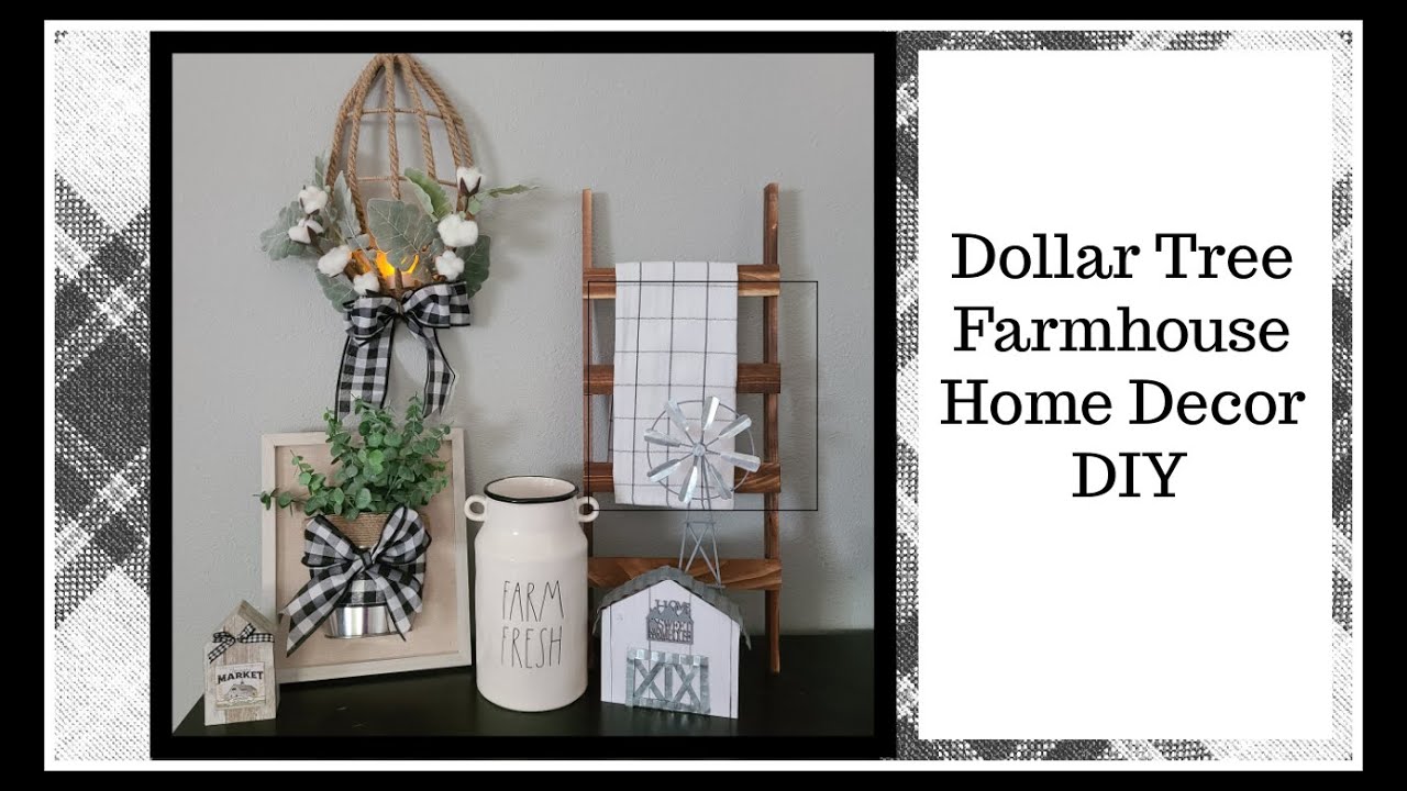 Dollar Tree Farmhouse Decor DIY | Home Decor | - YouTube