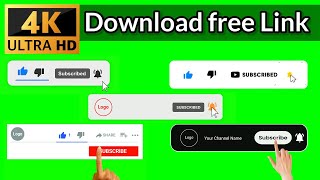 Top 5 Subscribe Button Green Screen | Green Screen subscribe button |👉No Copyright Free Download