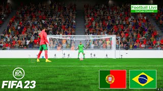FIFA 23 - Portugal vs Brazil - Qatar 2022 Qualifiers | Ronaldo vs Neymar | Penalty Shootout