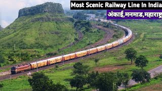 Most Beautiful Rly Line Ankai Killa Railway Station Manmad | Chandigarh Sampark Kranti Express