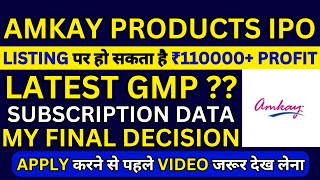 Amkay Products IPO | Amkay Products IPO GMP | Amkay Products IPO Subscription Status