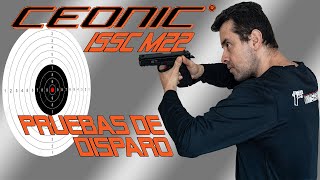 Prueba de Disparo. Pistola Traumática CEONIC ISSC M22 P.A. Cal 9mm