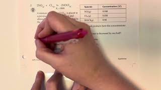 AP Chemistry Unit 7.10 Practice Problems - Reaction Quotient and Le Chatelier’s Principle