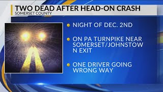 Two dead after head-on crash on Pennsylvania Turnpike in Somerset County