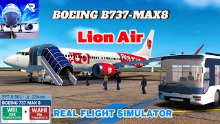 JAKARTA - YOGYAKARTA | Lion Air BOEING B737-MAX8 | RFS[Real Flight Simulator] | full flight