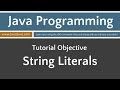 Learn Java Programming - String Literals