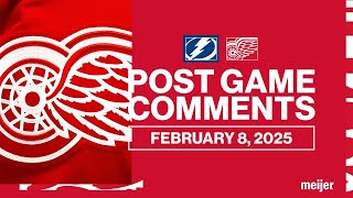 Alex DeBrincat, Ben Chiarot, Todd McLellan Post Game Comments vs. TBL | Feb. 8, 2025