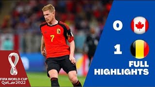 Belgium vs Canada | All Goals & Highlights | FIFA World Cup QATAR 2022world cup highlights
