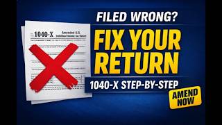 Form 1040-X Walkthrough (Step-by-Step): How to Fix Your Tax Return After Filing