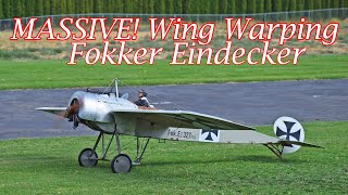 WING WARPING! Monster WWI Fokker Eindecker Flight by Ramahan! Wenatchee Red Apple Flyers