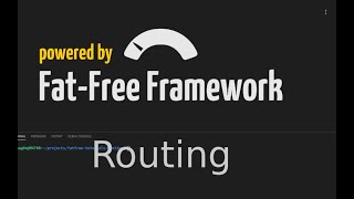 Routing - Fat-Free Framework 3.7 - PHP