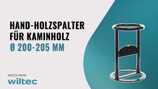 Hand-Holzspalter für Kaminholz bis Ø 200 - 205 mm; Brennholz-Spalter für Camping, Heim und Garten