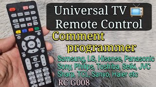 Comment Programmer Télécommande Universelle pour Télé 📺 | Samsung Hisense Sony TCL LG Toshiba..