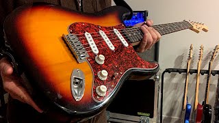 Great Cheap Guitar! Squier (Fender) Strat with Sunburst finish! - Quick Demo!