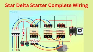 Star Delta Starter Control Wiring  | Complete Star Delta Wiring Diagram Explained