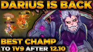 Darius Gameplay Guide Patch 12.10+ | DARIUS FEELS AMAZING TO PLAY NOW! | BEST 1V9 CHAMP
