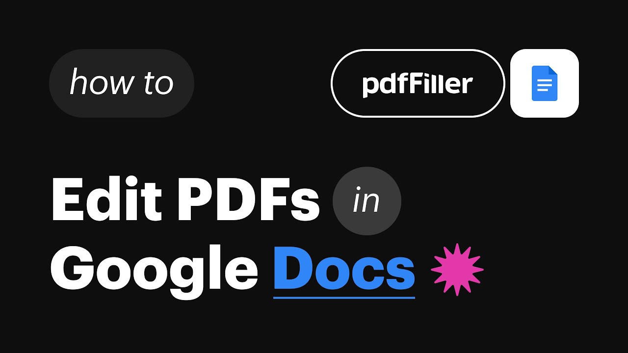 Turn Google Docs Documents Into Fillable PDFs - YouTube