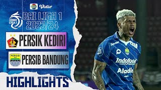 Highlights - Persik Kediri VS Persib Bandung | BRI Liga 1 2023/24