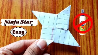 How to make Ninja Star | Origami - Paper Ninja Star Without Glue | ninja star easy | DIY Ninja Star